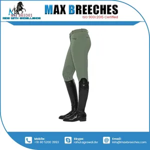 กางเกงขี่ม้าหนังสีน้ำตาลดีไซน์ใหม่ - Product Image 4