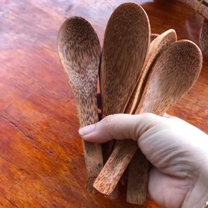 Gran oferta de utensilios de cocina de madera con espátula, juego de cuchara, agarre cómodo antiadherente - Product Image 6