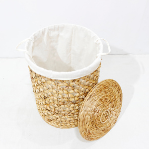 Artex Dong Thap-Juego clásico multifunción de 5 Cestas tejidas de jacinto de agua con tapa y forro - Product Image 2