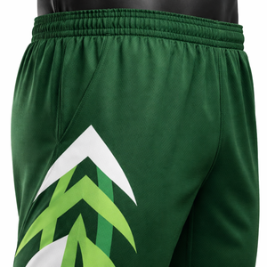 Conjunto de Uniforme de Cricket Unisex Personalizado, Sublimado, Color Verde con Bloques de Color, Manga Corta, Pantalones con Cintura Elástica, Absorbe la Humedad, Deportivo - Product Image 5