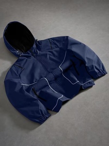 New Arrival Men's Waterproof <b>Zip</b>-<b>Up</b> Windbreaker <b>Jacket</b> PU Coated Zipper Closure High Quality with Inner Mesh Lining Colour - Product Image 1