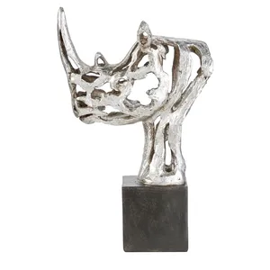 Escultura Artesanal de Familia de Delfines en Metal, Adorno Decorativo con Temática Marina, Hecho por Zahid Exports en India, Gran Mayorista - Product Image 5