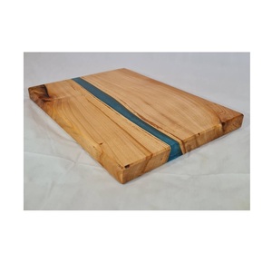 Planche à découper en bois 100% avec texture naturelle pour Offre Spéciale planche à découper en bois sculptée à la main de taille personnalisée avec vernis - Product Image 4