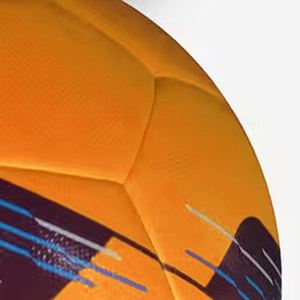 Adult Size 5 Hybrid Soccer Ball Durable Leather Football <b>Hand</b>-Sewn and <b>Machine</b>-<b>Stitched</b> Orange Training Ball Made in Pakistan - Product Image 3