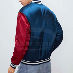 Veste en satin en vrac légère Veste en satin fabriquée en polyester Veste d'hiver en satin à boutons couverts - Product Image 3