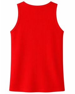 Red Ribbed Sleeveless Tank <b>Top</b> For Men Breathable Stretch Gym <b>Vest</b> Casual Summer Wear Custom Wholesale Manufacturer OEM Factory - Product Image 5