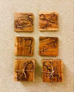 Eco Materials Wooden & Resin Tea <b>Coaster</b> <b>With</b> <b>holders</b> Mats & Pads tableware Kitchenware tabletop Tea <b>Coasters</b> At Best Price - Product Image 1