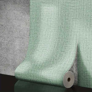 วอลเปเปอร์ติดผนังลายนูนสามมิติ สีพื้น หนา กันน้ำ ผลิตจาก PVC แบบมีกาวในตัว สำหรับตกแต่งผนัง - Product Image 3