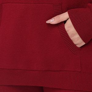 Sudadera con Capucha para Mujer 2026, Tejido Grueso, Estilo Holgado, Hombros Caídos, Ajuste Holgado, Color Sólido, Lavado Ácido, Insignia con Logotipo Personalizado en la Parte Delantera - Product Image 6