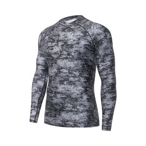 Top vente personnalisé Rash Guard chemises plongée surf MMA Rash Guard hauts qualité en gros vêtements de sport hommes sublimé Rash Guard - Product Image 4