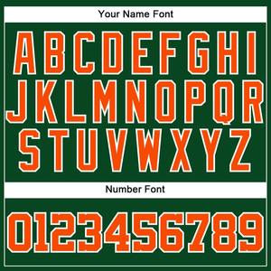 Maillot de baseball authentique personnalisé vert orange-blanc - Product Image 6