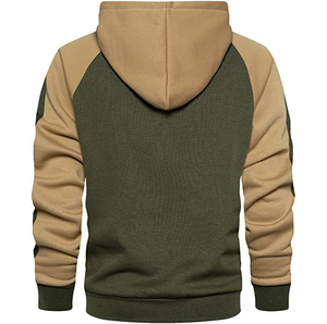 Terry 100% sudaderas con cremallera de algodón para hombre, sudaderas con capucha de estilo raglán personalizado sin bolsillos personalizados, sudaderas con cremallera cortavientos, color sólido - Product Image 4