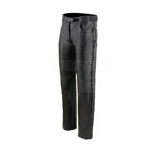 Pantalones de cuero de lona ligeros informales para hombre Lavado oscuro de alta calidad en el último estilo Mejor precio - Product Image 4