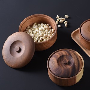 Eco-Friendly Handmade Customized Acacia Wood <b>Bowl</b> <b>with</b> <b>Lid</b> Dishwasher Safe Salad Serving <b>Bowl</b> for Parties and Noodle <b>Bowls</b> - Product Image 6