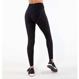Pantalones de Yoga de Fibra de Bambú y Algodón para Mujer, 120g, Cintura Alta, Leggings Deportivos Transpirables, Antibacterianos, de Secado Rápido y Sin Costuras - Product Image 2