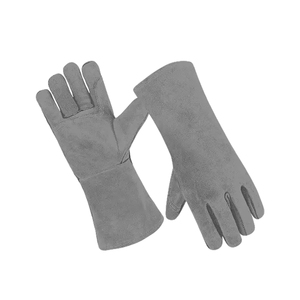 Nuevos guantes de soldadura de cuero de calidad Premium 2025 vaca dividida para uso diario clima frío con forro polar guantes de doble costura - Product Image 6