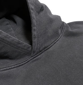 Sudadera con Capucha de Algodón 100% Orgánico, Gruesa, Ecológica, para Invierno, con Logotipo Personalizado para Hombre, Venta al Por Mayor OEM - Product Image 3