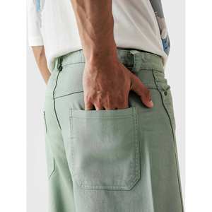 กางเกงคาร์โก้ผ้าแคนวาสเอวสูงระบายอากาศได้ดี สีเขียวมิ้นท์ รุ่นยูทิลิตี้ V1 - Product Image 6