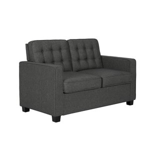 LOVESEATS SFB68013 Contemporary Chesterfield Two-Seater Sofa Tufted <b>Square</b> Design for Living Room Furniture - Product Image 1