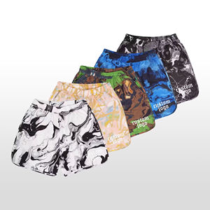 New Custom 5 Inch Digital Printing Worsted Solid Eco-Friendly Breathable All <b>Over</b> Print Polyester Above <b>Knee</b> <b>Shorts</b> - Product Image 3