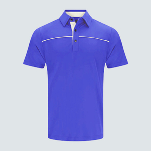 เสื้อโปโลกอล์ฟหลากสีที่มีฟังก์ชันการจัดการความชื้นสีขาวป้องกันริ้วรอย - Product Image 3