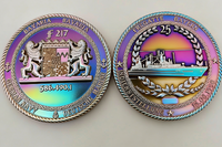 Pièce de collection personnalisée en zinc, émail souple, électroplaquée, commémorative, traditionnelle et moderne, pour le 25e anniversaire
