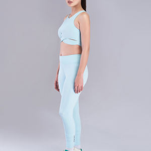 Conjunto de Yoga Cómodo y Sólido para Mujer, Ropa Deportiva, Conjunto de 2 Piezas de Leggings y Sujetador con Diseño Personalizado, Transpirable - Product Image 2