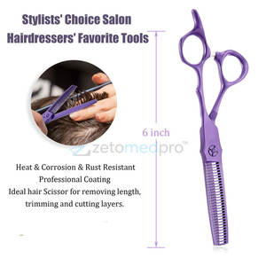 Men Women Single Thinning <b>Scissors</b> 30-40 Teeth <b>Hair</b> <b>Cutting</b> Styling Tool High Precision Single Thinning <b>Scissors</b> - Product Image 3