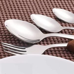 Miroir de qualité vaisselle argenterie ensemble de couverts en métal quatre pièces couverts en métal en acier inoxydable ensembles d'ustensiles de cuisine - Product Image 5