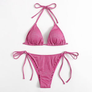 Traje de Baño de Alta Calidad Más Vendido, Traje de Baño Transpirable de Color Sólido para Mujer, Nuevo Bikini 2026 - Product Image 2
