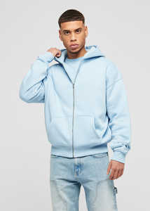 เสื้อฮู้ดมีซิปสำหรับผู้ชายใส่ได้ทั้งชายและหญิงเสื้อสเวตเชิ้ตพิมพ์ลายพัฟโลโก้แบบกำหนดเองมีซิปขนาดใหญ่ - Product Image 3