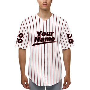 Ensemble de maillot de baseball par sublimation avec logos personnalisés maillot de baseball boutonné sur le devant de haute qualité - Product Image 3
