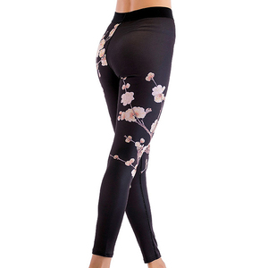Qualité supérieure personnalisée femmes sport Yoga Leggings taille élastique Sublimation imprimé solide motif nouveau Style pantalon - Product Image 6