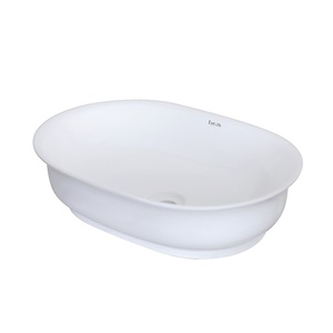 Lavabo de baño de esquina compacto con diseño de ahorro de espacio y lavabo liso para baños pequeños - Product Image 1