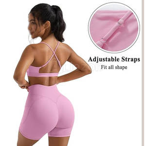 Top et short de yoga pour femmes Gym Wear Top et short de yoga pour femmes Workout Activewear 2 Piece Outfit - Product Image 2