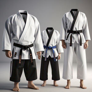 ชุดออกกำลังกายผ้าคอตตอน100% สำหรับผู้ชายชุดคาราเต้ผ้าฝ้าย100% คุณภาพสูงชุดฝึกซ้อม - Product Image 4