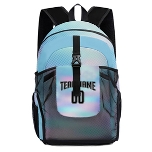 Custom Youth Team Sublimation <b>Corduroy</b> <b>Backpack</b> with Letter Pattern Custom Name & Number All Over Print-SSTB-0071 - Product Image 2