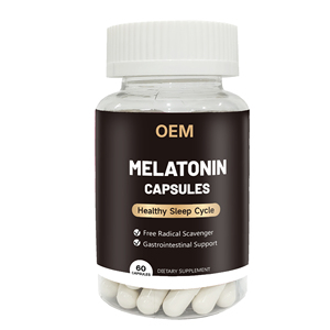 Hot Sell Private Label OEM 60 Capsules 100% Drug-free Melatonin Capsules <strong>Dietary</strong> <strong>Supplements</strong> for Adults - Product Image 4