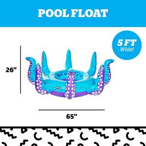 Best Selling Giant Octopus <b>Inflatable</b> <b>Pool</b> Float Tentacles 5 Feet Wide Swim Ring Blow Up <b>Pool</b> Float <b>for</b> Adults Kids Summer Water - Product Image 3
