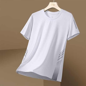 2025, venta al por mayor, Jersey deportivo Vintage para hombres, transpirable, cuello redondo, estilo informal, Top tejido de manga corta para jóvenes y adultos - Product Image 2
