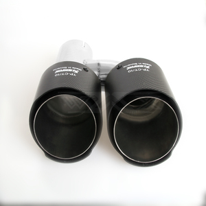 Pointe d'Échappement Double en Carbone WAX Factory pour Pot d'Échappement Universel, Embouts d'Échappement Doubles pour BMW F30 B48 - Product Image 6