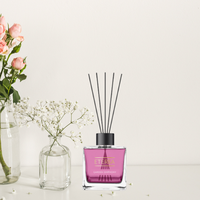 Diffuseur d'huiles essentielles Eterea 200 ml sans plomb, élégant, pour la maison et le jardin, parfum Symphonie, flacon en verre cubique précieux, longue durée (2 mois)