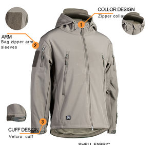 Veste Softshell Homme Personnalisée avec Logo Polaire Coupe-Vent et Imperméable pour la Saison d'Automne - Product Image 1