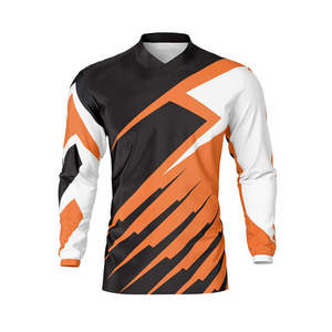 Jersey de Equipo de Carreras de Motociclismo Personalizado, Jersey de Motocross Transpirable de Manga Larga, OEM de Secado Rápido - Product Image 1