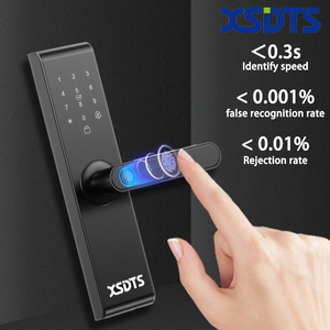 Serratura Intelligente XSDTS Z20 con Impronta Digitale, Compatibile con App Tuya WIFI, Accesso Senza Chiave, <span class=keywords><strong>Sicurezza</strong></span> con <span class=keywords><strong>Password</strong></span> per Porte in Legno e Metallo - Product Image 2
