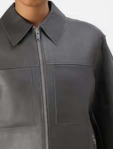 แจ็กเก็ตหนังกันลมของผู้หญิงแจ็กเก็ตหนังแฟชั่นกันน้ำ - Product Image 5