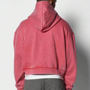 Sudaderas básicas de alta calidad personalizadas para hombre, ropa de calle Relax Fit French Terry, diseño de logotipo personalizado, sudaderas con capucha de mezcla de algodón con cremallera para hombre - Product Image 5