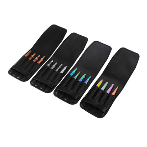 Pince à cils et à sourcils en acier inoxydable au design personnalisé Ciseaux à pointe pointue avec mallette à outils durable - Product Image 4