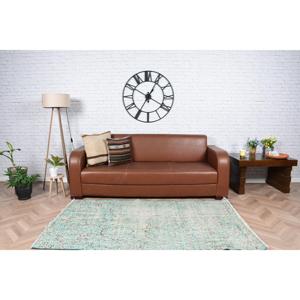 Alfombra Vintage de 3.6x6.2 pies, Alfombra Persa Turca de Lana Azul - Product Image 4