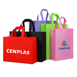 Bolsa de compras reutilizable con logotipo personalizado, bolsas de asas no tejidas ecológicas Goodie Treat - Product Image 4